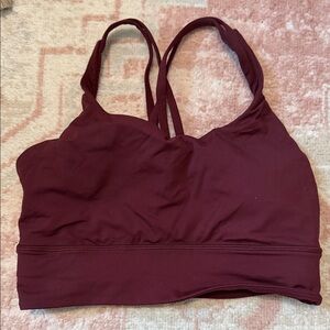 Lululemon Women's Burgundy Sports Bra